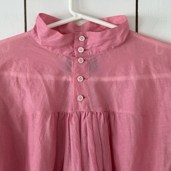 Comme des Garcons Puff-Sleeve High-neck Bubblegum Pink Top Size Medium - Picture 4 of 9